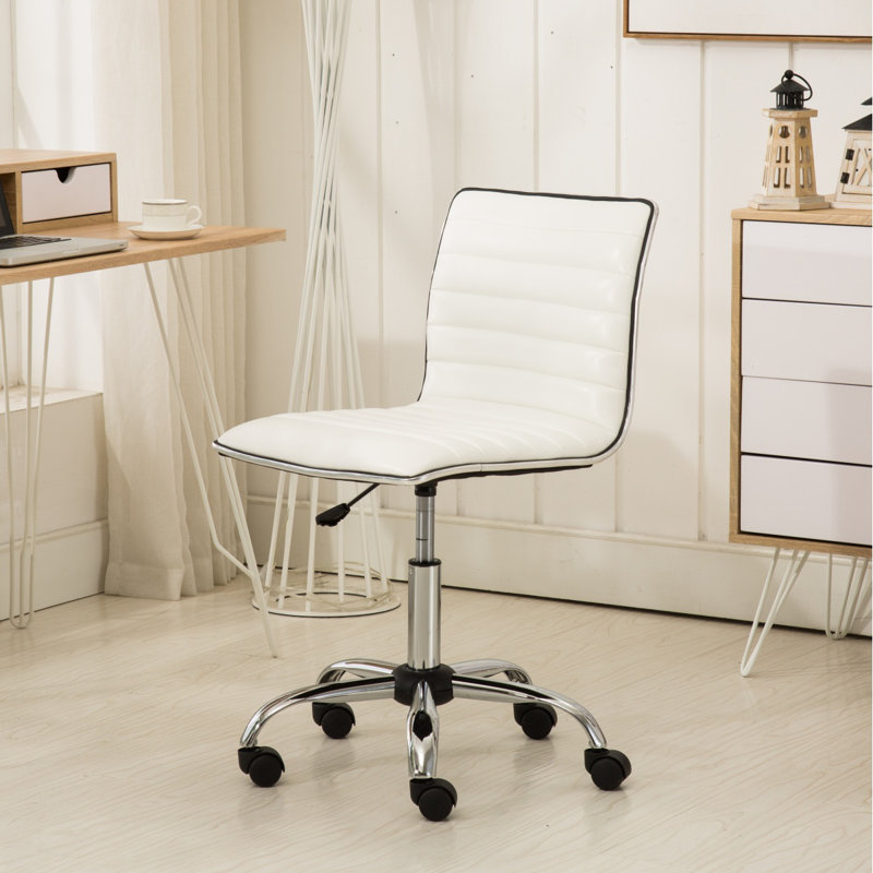Chaise de bureau Chromel, Blanc