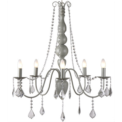 Cogburn 5 - Light Candle Style Chandelier