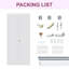 80H Panel Solid Wood Bi-Fold Door with Installation Hardware Kit-116376608