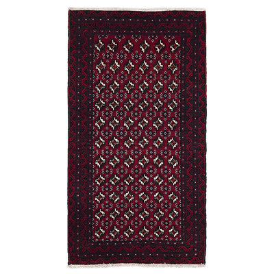 Teimani Red Rug 3'3 x 6'2
