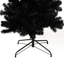 Plante mince noire de 7,5 pi, support pliable et assemblage de joie de Noël facile à rembourrer avec ignifuge