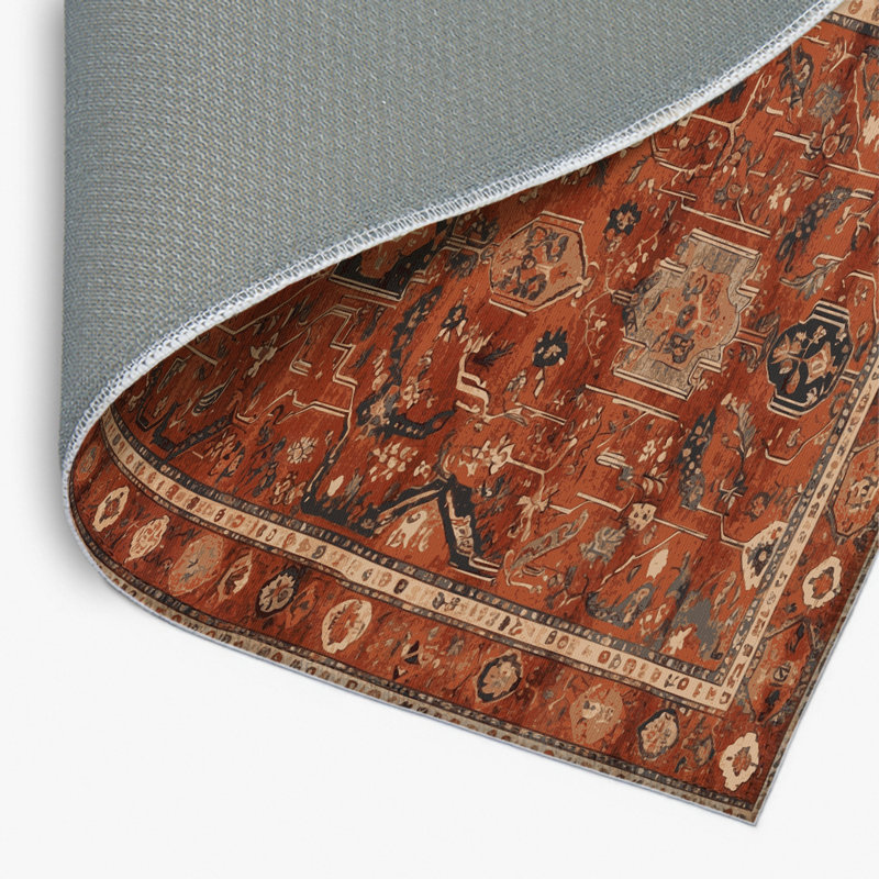 Tapis turc intérieur et extérieur brun, Rectangulaire 2 pi x 3 pi