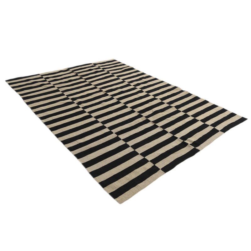 Tapis noir et blanc Prichard