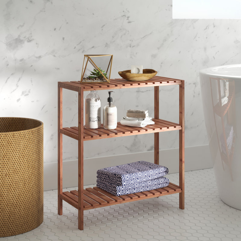 Woodbranch Freestanding Bathroom Shelves, Natural
