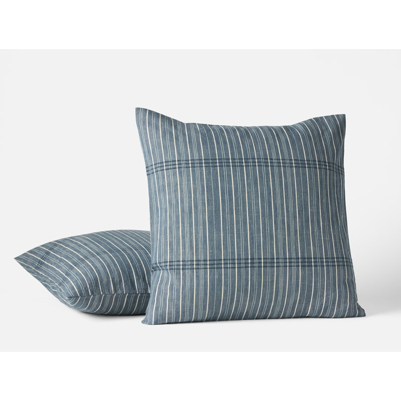 Fernwood Organic Square Pillow Cover, Twilight Blue