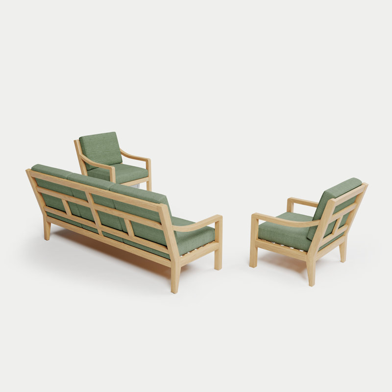 Solerno Heated Sofa Set, Aloe