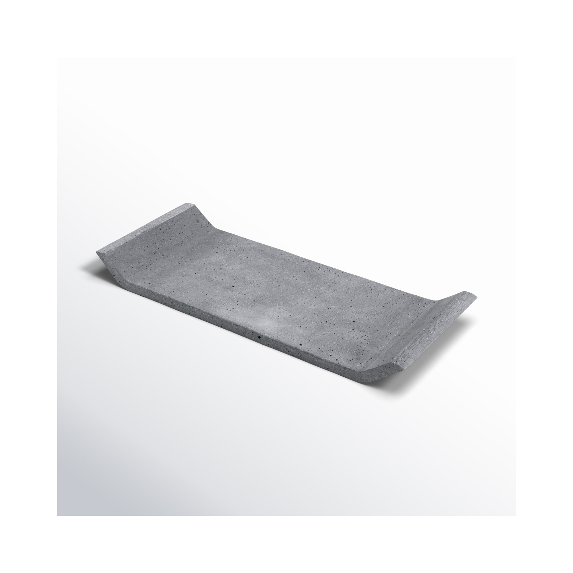 MOON Coffee Table Tray, 0.98" H x 11.81" W x 4.72" D, Dark Gray