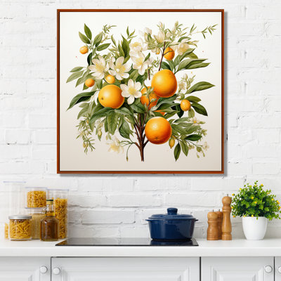 Fruit Canvas Wall Art, Tree Botanical Print -  Tree