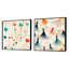 Corinthia - Ensemble de 2 collages carrés abstraits-101846925-101846924