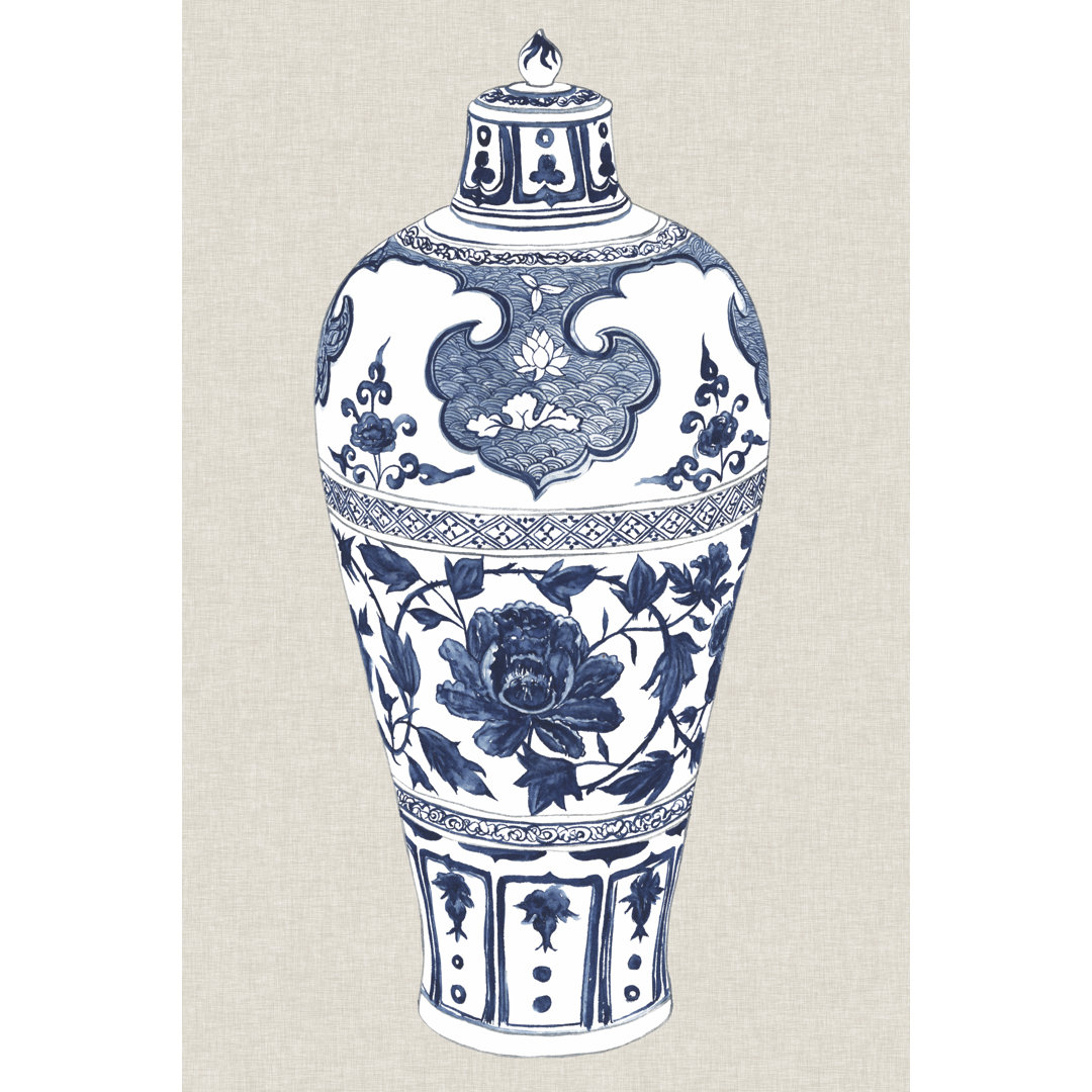 Leinwandbild Antique Chinese Vase I von Melissa Wang