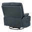 Fauteuil inclinable électrique pivotant de 35,4 po en cuir véritable avec appui-tête réglable Felisa-133631755