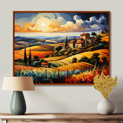 Italie, Toscane, vignobles V - Italie, art mural
