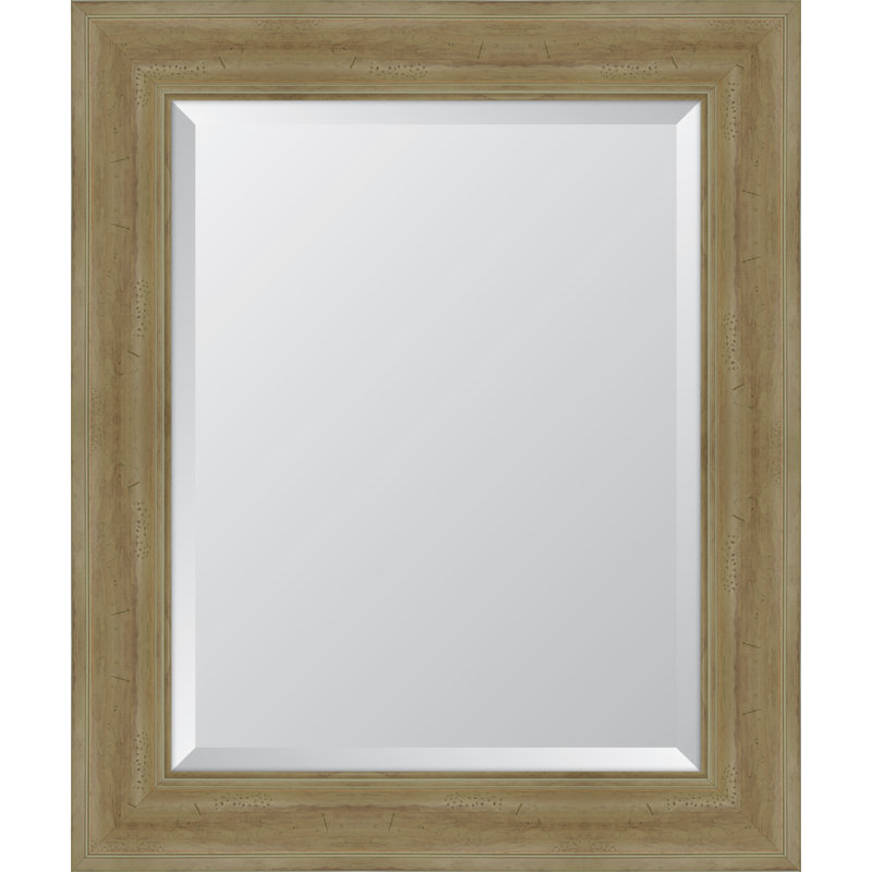 Miroir mural à cadre en résine English, H 36,5 po x l 30,5 po, Naturel