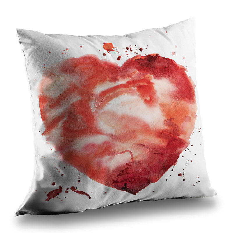 Big Heart - Romantic – Throw Pillow Cover Only, Double-Sided Print, Insert Not Included