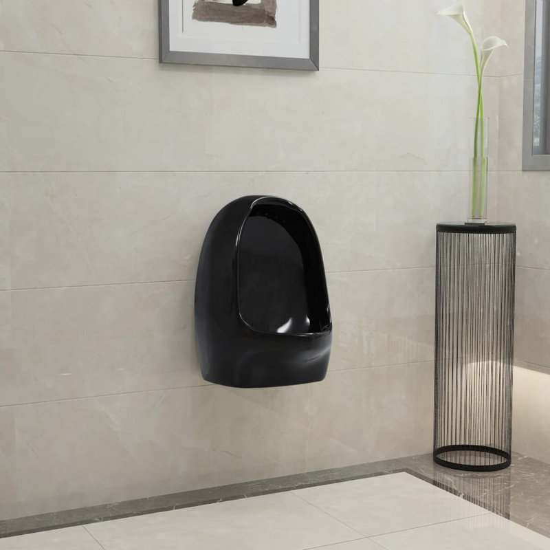Jablonski Ceramic Urinal, Black