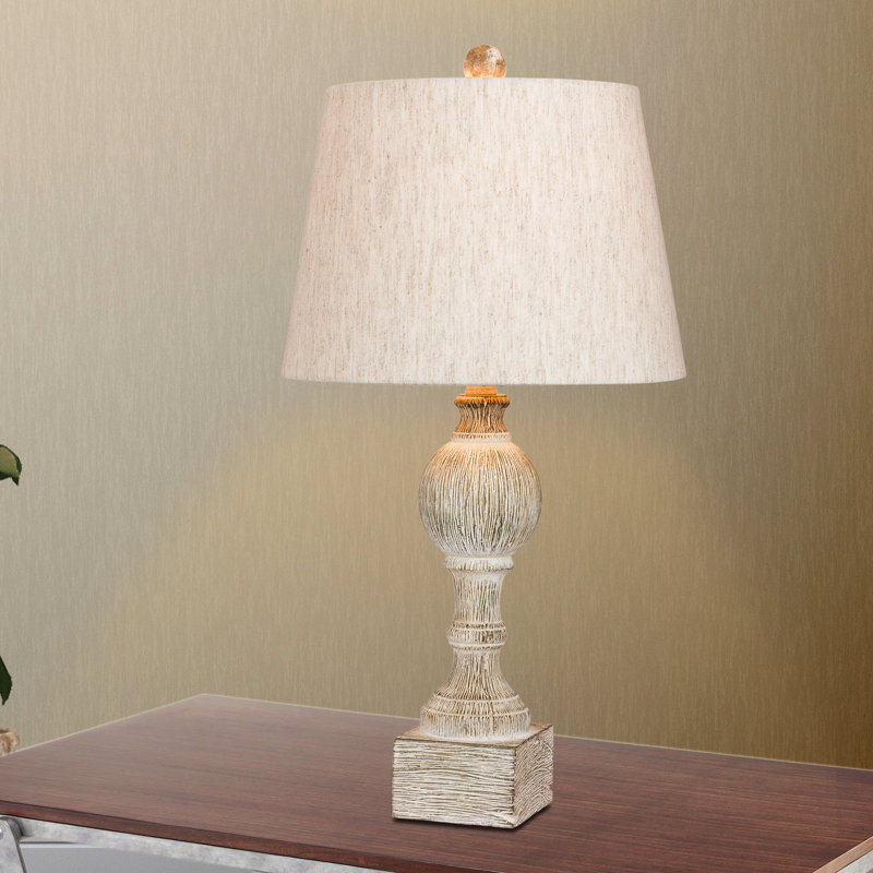 Ensemble de lampes de table 27 po Roxann, Blanc, Beige