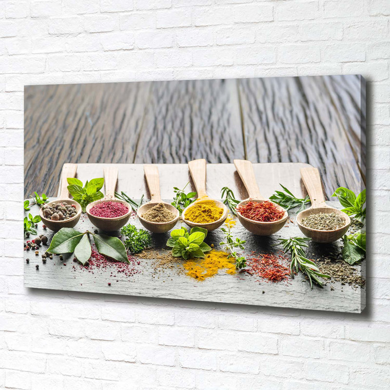 Colorful spices 1 Piece Wrapped Canvas Wall Art