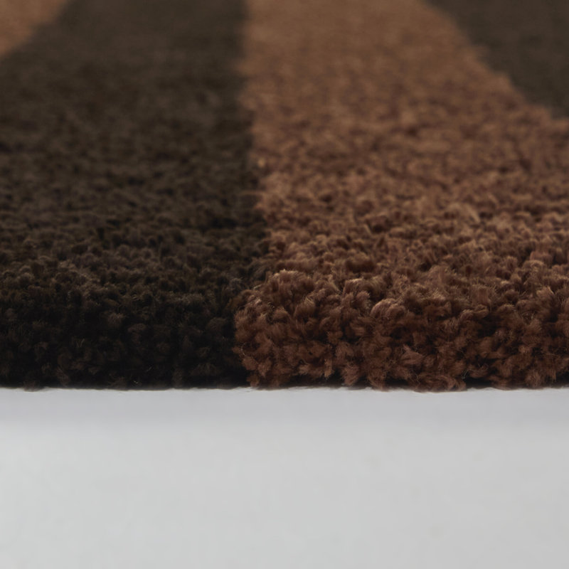 Tapis brun à poils longs Bruice, Rectangle 7'10" x 10'