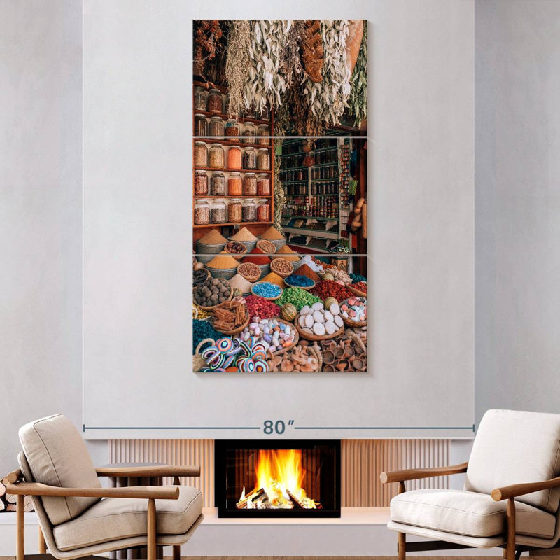 Spice Shop, 80" H x 39" W
