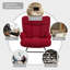 Chaise berçante rembourrée à haut dossier avec pieds en bois massif Teddy-700272011