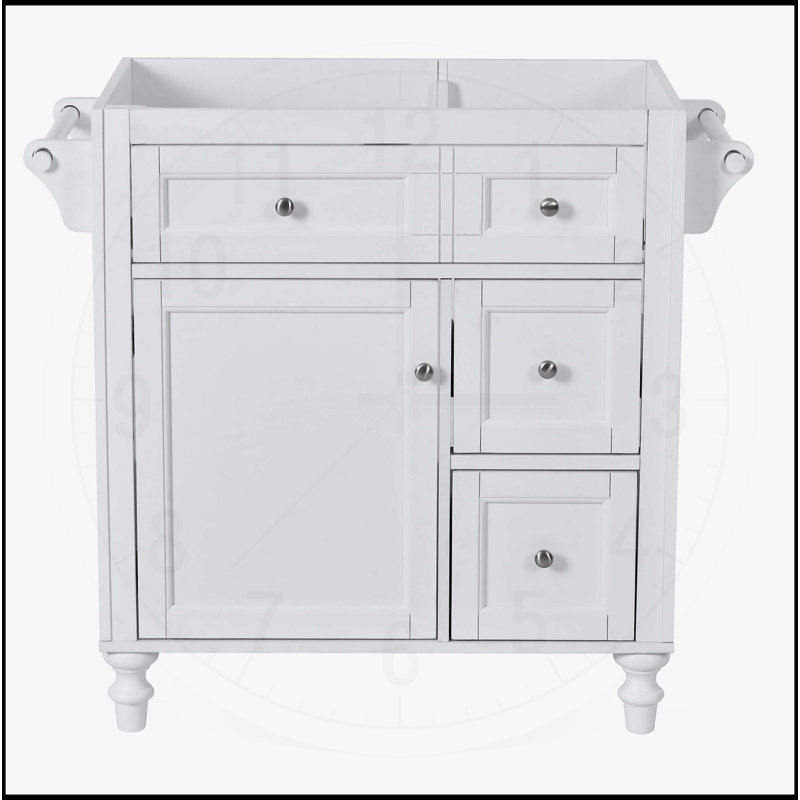 Meuble-lavabo de 30 po sans lavabo supérieur, Blanc