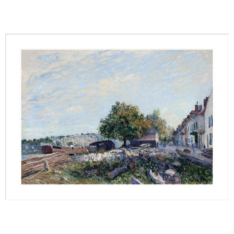 Saint Mammès-Morning par Alfred Sisley - impression giclée sur cadre, 31.46" H x 41.5" W