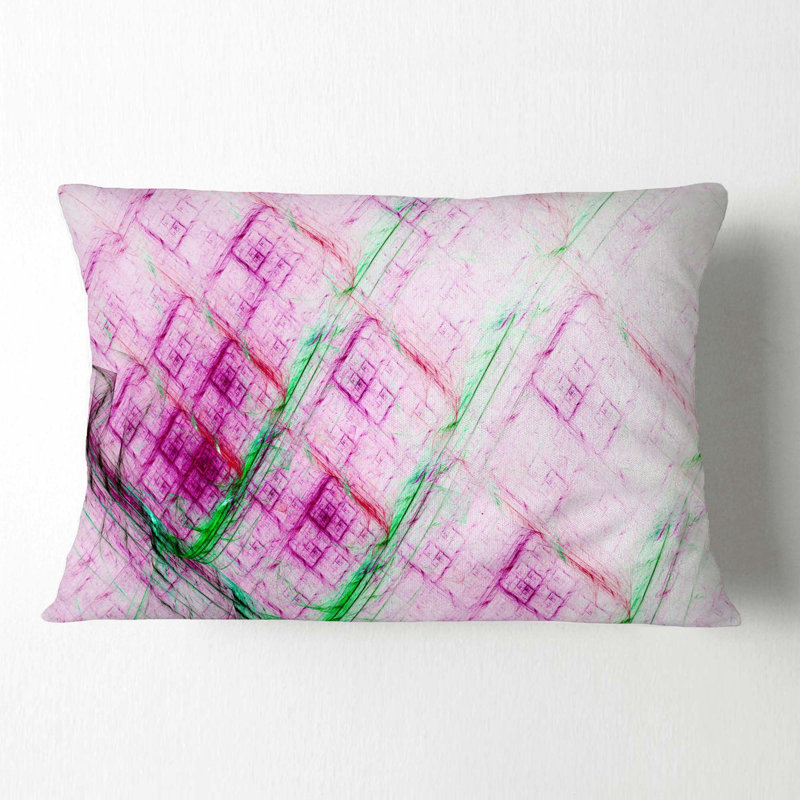  Coussin lombaire abstrait à motif fractal