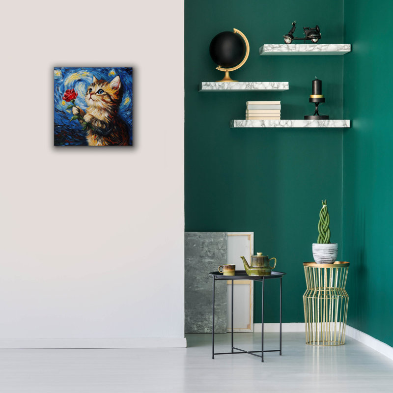  «Be Mine» par Rich Monet, art mural sur toile, 18 po x 18 po