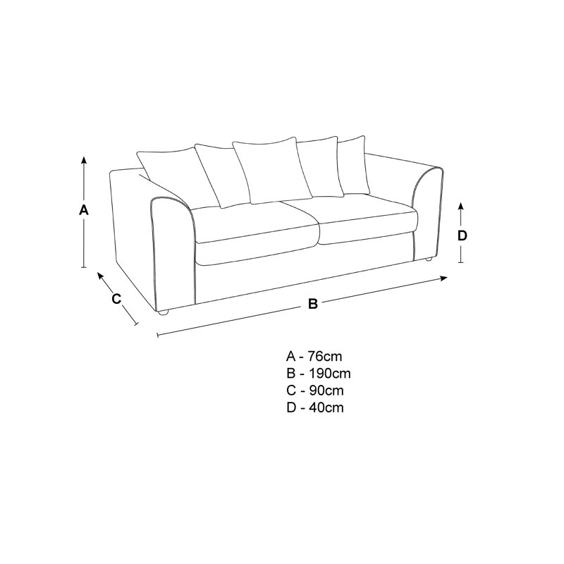 Romelia 3 - Piece Velvet Living Room Set, Right Hand, Black