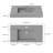 35" Wall-Mounted Vessel sink Stone Solid Surface With Faucet Hole-125398700-125398699
