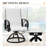 Patio Dining Set with  Aluminum Dining Table and Sunbrella Swivel Rocking Dining Chairs (Set of 7)-112292496-112292497
