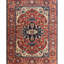 Wool Oriental Area Rug in Rust/Beige/Blue-106952244