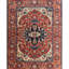 Wool Oriental Area Rug in Rust/Beige/Blue-106952245