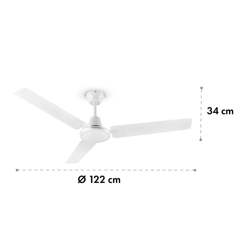 122cm Ceiling Fan, White