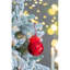 D3,9 po, boules de Noël décoratives, boules de Noël suspendues en verre pour décorations de fêtes, lot de 6