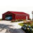 22FT x 23 FT Double Garage Steel Barn Shed – Heavy Duty Metal Garage Storage Shed - The customer must have unloading capabilities, such as a forklift or crane-129037446