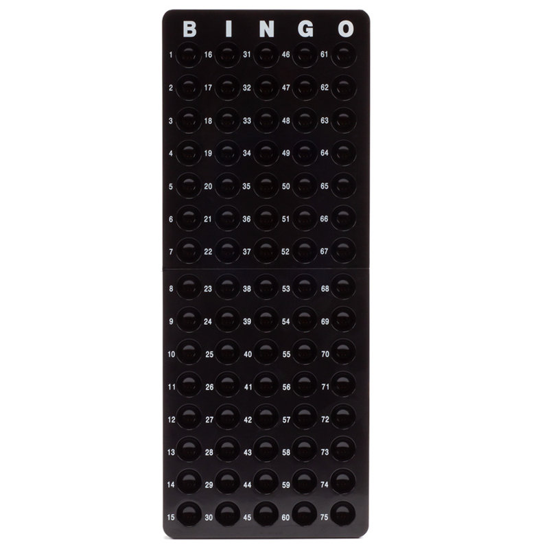 Planche Ging Bingomaster pour balles de bingo 7/8 po, Noir