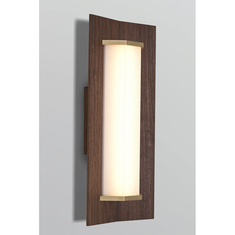 Penna 1 - Light LED Flush Mounted Sconce, 16" H x 7.7" W x 3.5" D, 3500K Bright White Bulb Temp, 120V
