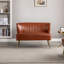 Causeuse moderne en similicuir sans accoudoirs Leona-1624575690