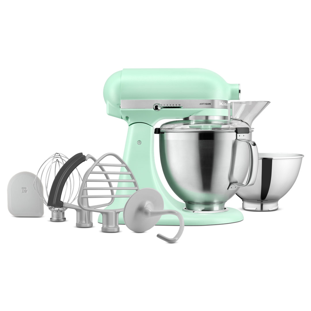 Artisan 4.7L Stand Mixer with Silver Coated Accessories