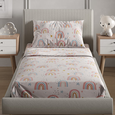 Ensemble de draps pour enfants, literie en microfibre douce, confortable et respirante, draps faciles d'entretien