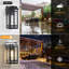 11.91" Black Dusk to Dawn & Motion Sensor Outdoor Wall Lantern