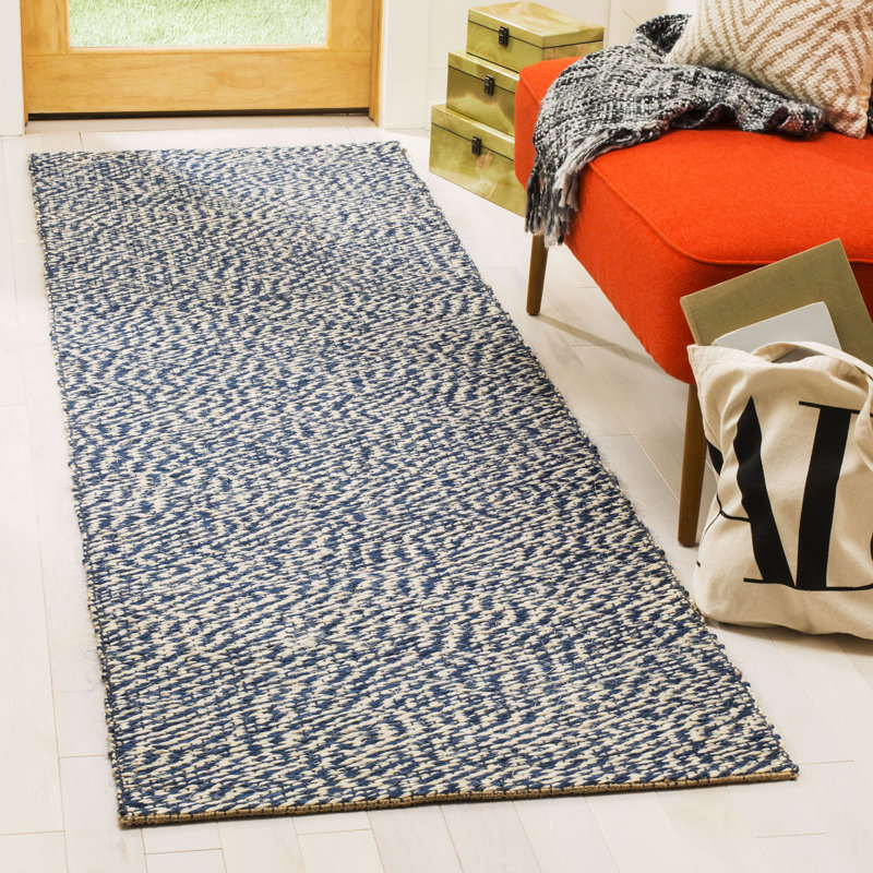 Tapis en jute tissé à la main en fibre naturelle Dollard, Tapis de couloir 2 pi 6 po x 10 pi