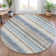 Machine Washable Indoor/Outdoor Xhevrie Navy Rug