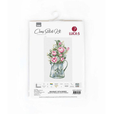 Trousse de broderie au point de croix « Bouquet de roses » de Luca-S B7006L