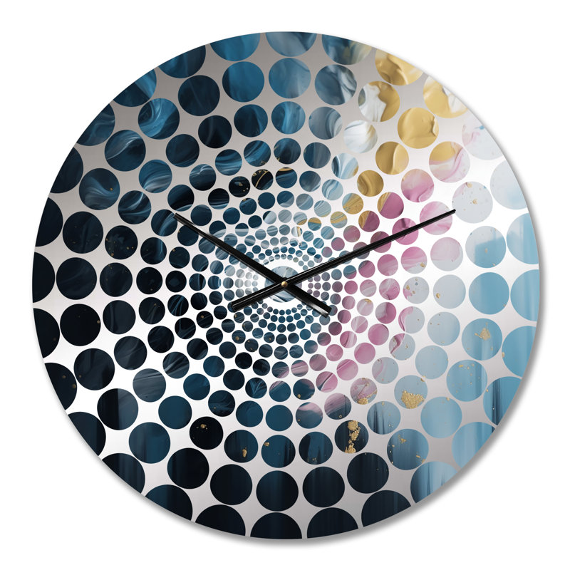 Zyking - Horloge murale géométrique abstraite, Médium