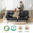 71" Folding Futon Sofa Bed, Space-Saving Loveseat To Twin Bed For Guest & Living Room-428683846