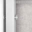 Grey Fabric 5 Drawers Chest with Steel Frame & Wood Top Space Saving Organizer for Hallway