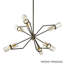 Lustre sphérique spoutnik à 6 lumières Raef-28222745