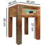 Alma 40cm W Solid Wood Bedside Table